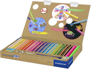 STAEDTLER Hexagonal-Buntstift Noris Junior, 18er Kartonetui
