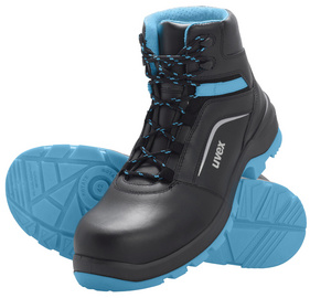 uvex 2 xenova Schnürstiefel S2 SRC. Gr. 41, schwarz/blau