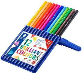 STAEDTLER Dreikant-Buntstift ergosoft, 10+2 Etui