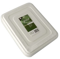 PAPSTAR Zuckerrohr-Menü-Tray pure, 5-geteilt, weiß