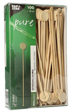 PAPSTAR Getränke-Quirle 'pure', aus Bambus, Länge: 180 mm