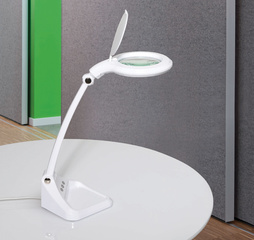 MAUL LED-Lupenleuchte MAULiris, dimmbar, weiß