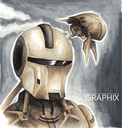 Marabu Sketch-Marker Graphix ALPHA ROBOT, 6er Etui