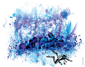 Marabu permanente Tinte Alcohol Ink-Set UNDERWATER