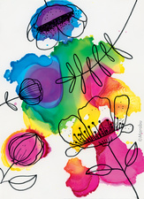 Marabu permanente Tinte Alcohol Ink-Set FLOWERS