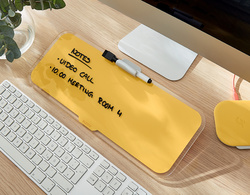 LEITZ Glas-Memoboard Cosy für den Schreibtisch, grau