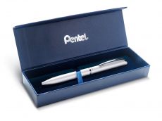 Pentel Liquid Gel-Tintenroller EnerGel HighClass BL2007, Druckmechanik, nachfüllbar, 0,35mm, Schwarz in Geschenkbox