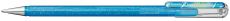 Pentel Glitzer-Gel-Tintenroller Dual Metallic K110, 0,5mm, Blaugrau/Metallic-Blau&Silber