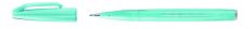 Pentel Brushpen Sign Pen Brush SES15 mit flexibler Pinselspitze, fein schreibend, Azurblau