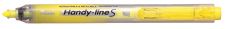 Pentel Textmarker Handy-Line, Keilspitze, Druckmechanik, Gelb