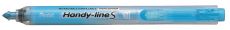 Pentel Textmarker Handy-Line, Keilspitze, Druckmechanik, Hellblau