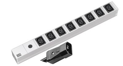 BACHMANN 19 Kaltgeräte-Steckdosenleiste, 8-fach