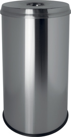 helit Stahl-Papierkorb the guardian, 50 Liter, schwarz