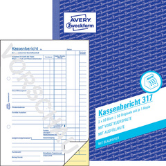 AVERY Zweckform Formularbuch Ausgabebeleg, A6 quer, gelb