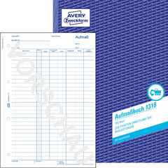 AVERY Zweckform Formularbuch Aufmaß, A4, 100 Blatt
