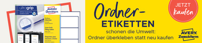 AVERY Zweckform Hängeordnerrücken-Etiketten, 34 x 297 mm
