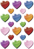 HERMA Sticker DECOR Bunte Herzen