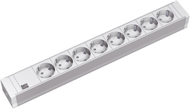 BACHMANN 19 Steckdosenleiste PVC, 8-fach
