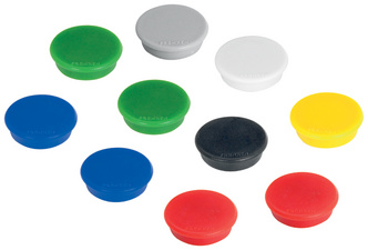 FRANKEN Haftmagnet, Haftkraft: 1.500 g, Durchm. 38 mm, rot