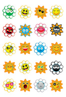 HERMA Sticker MAGIC Crazy Suns, Puffy