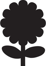 Securit Kreidetafel SILHOUETTE Blume