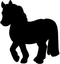 Securit Kreidetafel SILHOUETTE Pferd, (B)360 x (H)270 mm