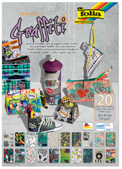 folia Motivblock Graffiti, 240 x 340 mm, 20 Blatt