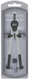 FABER-CASTELL Riesenteilzirkel, silber / schwarz