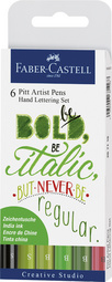 FABER-CASTELL Tuschestift PITT artist pen, 6er Etui