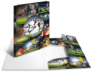 HERMA Eckspannermappe Fußball, aus PP, DIN A4