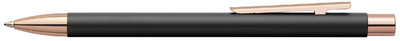 FABER-CASTELL Kugelschreiber NEO Slim Metall, schwarz/rosé