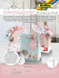 folia Adventskalender Geschenktaschen Pastell, 26-teilig