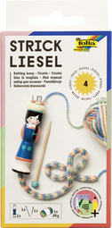 folia Strickliesel, inkl. Wolle und Sticknadel