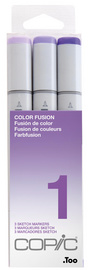 COPIC Marker sketch, 3er Set Color Fusion 1