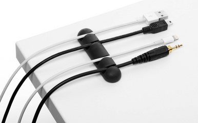 DURABLE Kabel-Clip CAVOLINE CLIP MIX, graphit, im Set