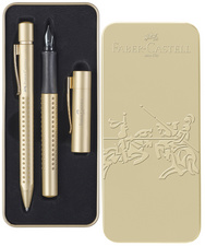 FABER-CASTELL Schreibgeräte-Set GRIP Edition, gold