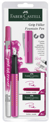 FABER-CASTELL Füllhalter-Set GRIP 2010, pink-orange