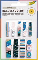 folia Holzklammern mit Druck All year III