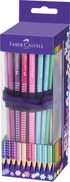 FABER-CASTELL Dreikant-Buntstifte GRIP SPARKLE, Stifterolle