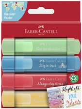 FABER-CASTELL Textmarker TEXTLINER 1546 PASTELL, 8er Etui