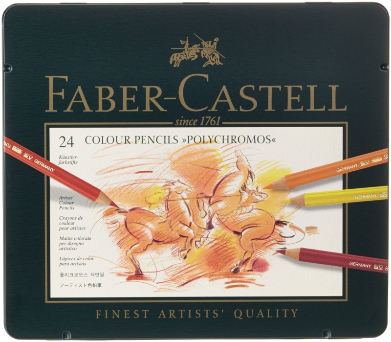 FABER-CASTELL Buntstifte POLYCHROMOS, 24er Metalletui