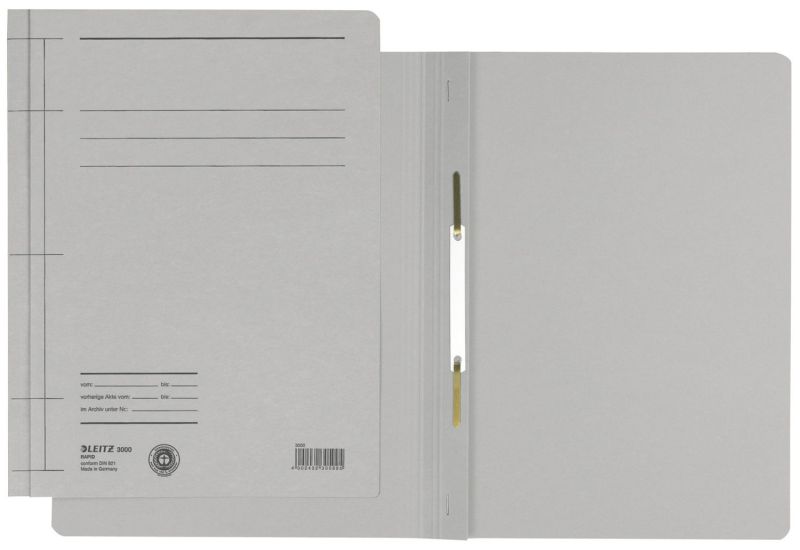 Leitz 3000 Schnellhefter Rapid - A4, 250 Blatt, kfm. Heftung, Manilakarton (RC), grau