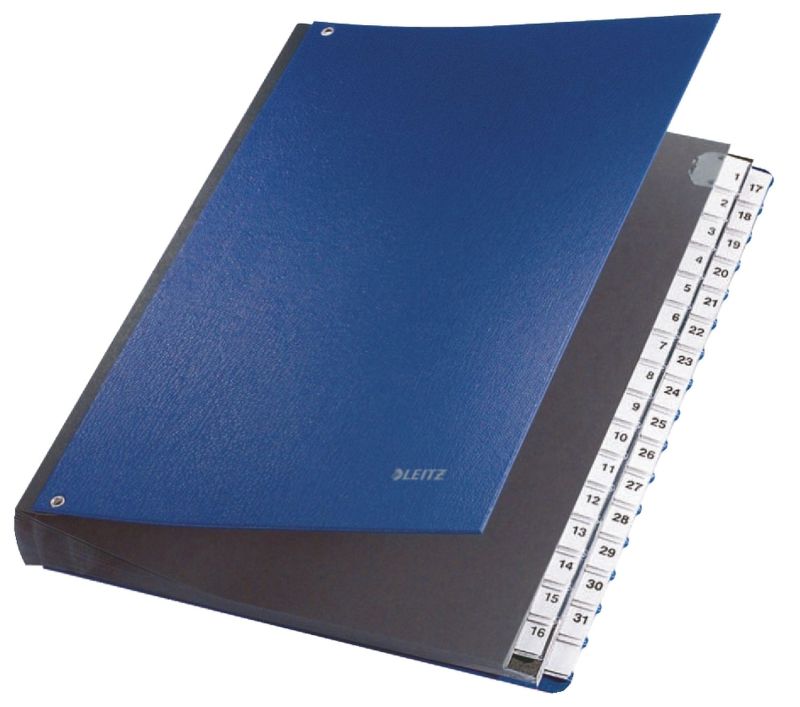 Leitz 5931 Pultordner 1-31 - 32 Fächer, PP, blau