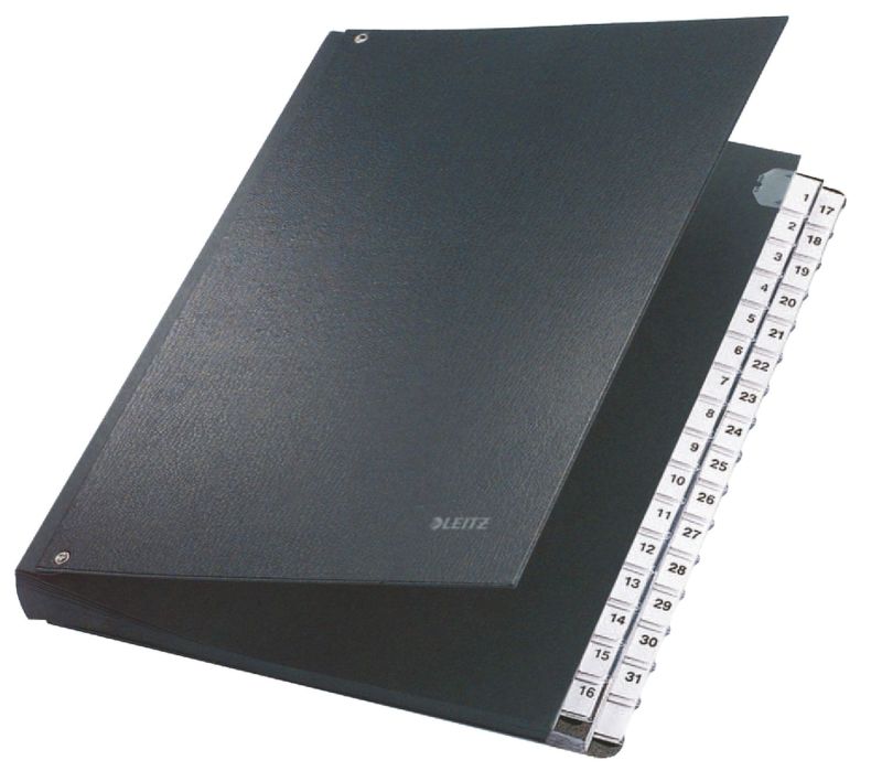 Leitz 5931 Pultordner 1-31 - 32 Fächer, PP, schwarz