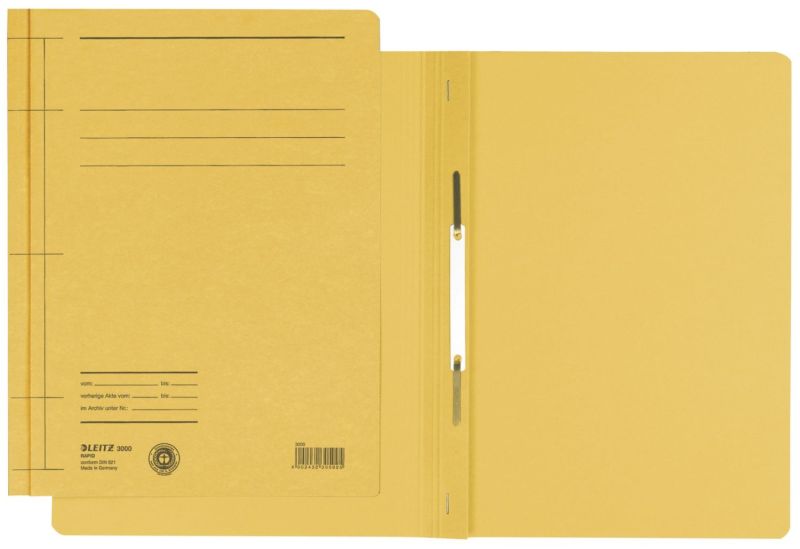 Leitz 3000 Schnellhefter Rapid - A4, 250 Blatt, kfm. Heftung, Manilakarton (RC), gelb