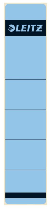 Leitz 1643 Rückenschilder - Papier, kurz/schmal, 10 Stück, blau