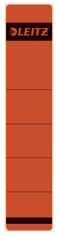 Leitz 1643 Rückenschilder - Papier, kurz/schmal, 10 Stück, rot