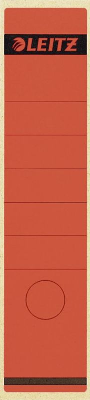 Leitz 1640 Rückenschilder - Papier, lang/breit, 10 Stück, rot