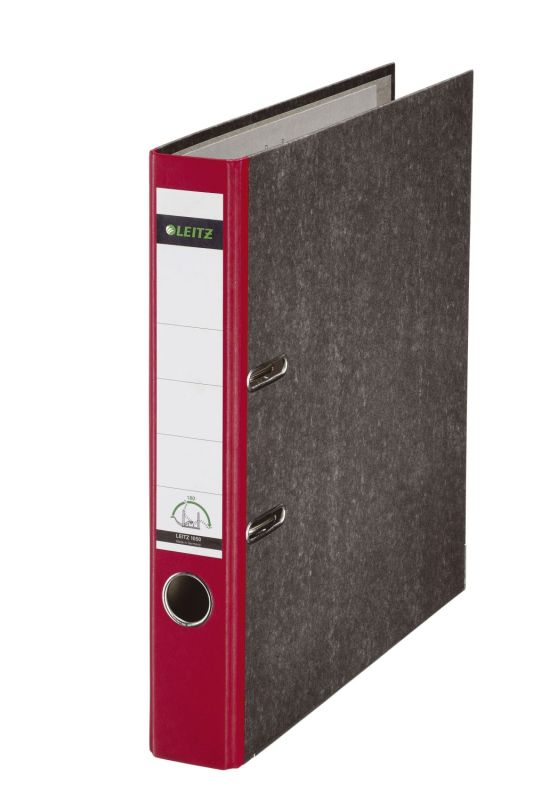 Leitz 1050 Ordner A4 Wolkenmarmor, 52 mm, rot