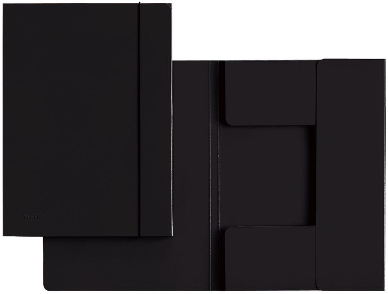 Leitz 3926 Sammelmappe - A4, Hartpappe, schwarz